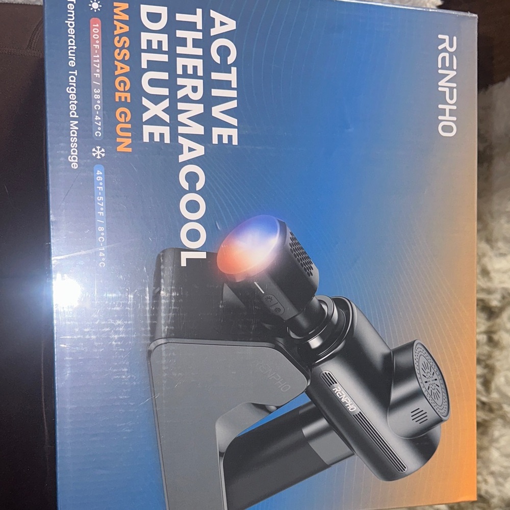 Renpho Active Thermacool Deluxe Massage Gun brand new never opened